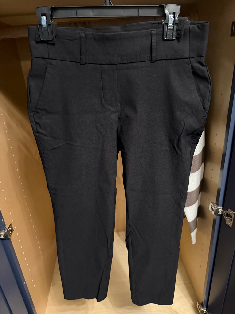 Simply Vera Vera Wang Black Straight-Leg Dress Trousers